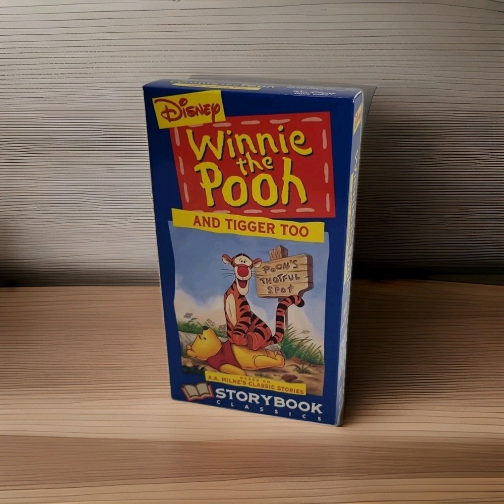 Winnie the‎ Pooh and Tigger Too VHS Disney Slip Case Release